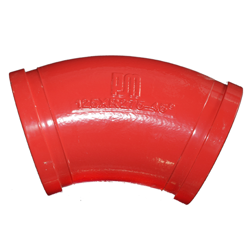 كوع مصبوب DN125*R275*45°
