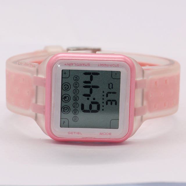 Nifer Square Pink Sport Digital Watches Fashion LCD Watch