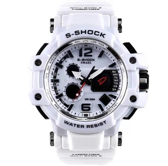 Hot Sale Custom G Style Hand Wrist Digital Watch Children Teen White Strap Sport Watches Top Ten