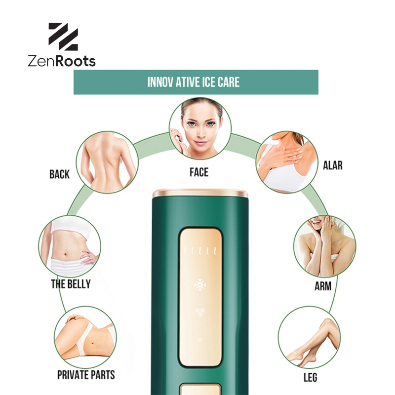 PAKISS-Freezing point skin rejuvenation hair removal device, Laser painless hair removal device, Portable body hair removal device,IPL hair removal device