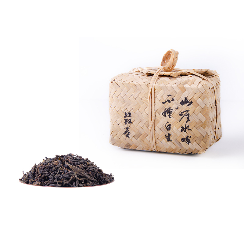 Anhua Dark Tea | Tianjian 2018 | 5-Year Aged | Traditional Handcraft Bamboo Basket Packaging | 500g