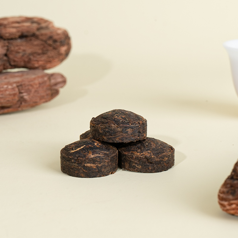 Pu'er Ripe Mini Golden Tuo Tea | 150g (30 pieces)| Portable Pack | Rice Soup Aroma | Brown Sugar Fragrance | Smooth and Sweet
