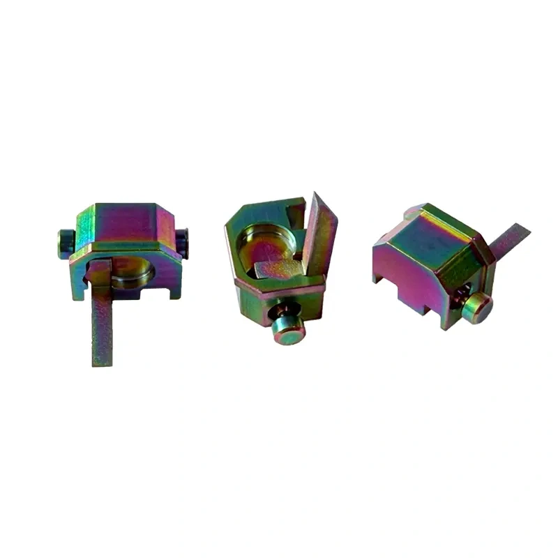 A large quantity of Glock fully automatic freely switchable selector switches in rainbow colors