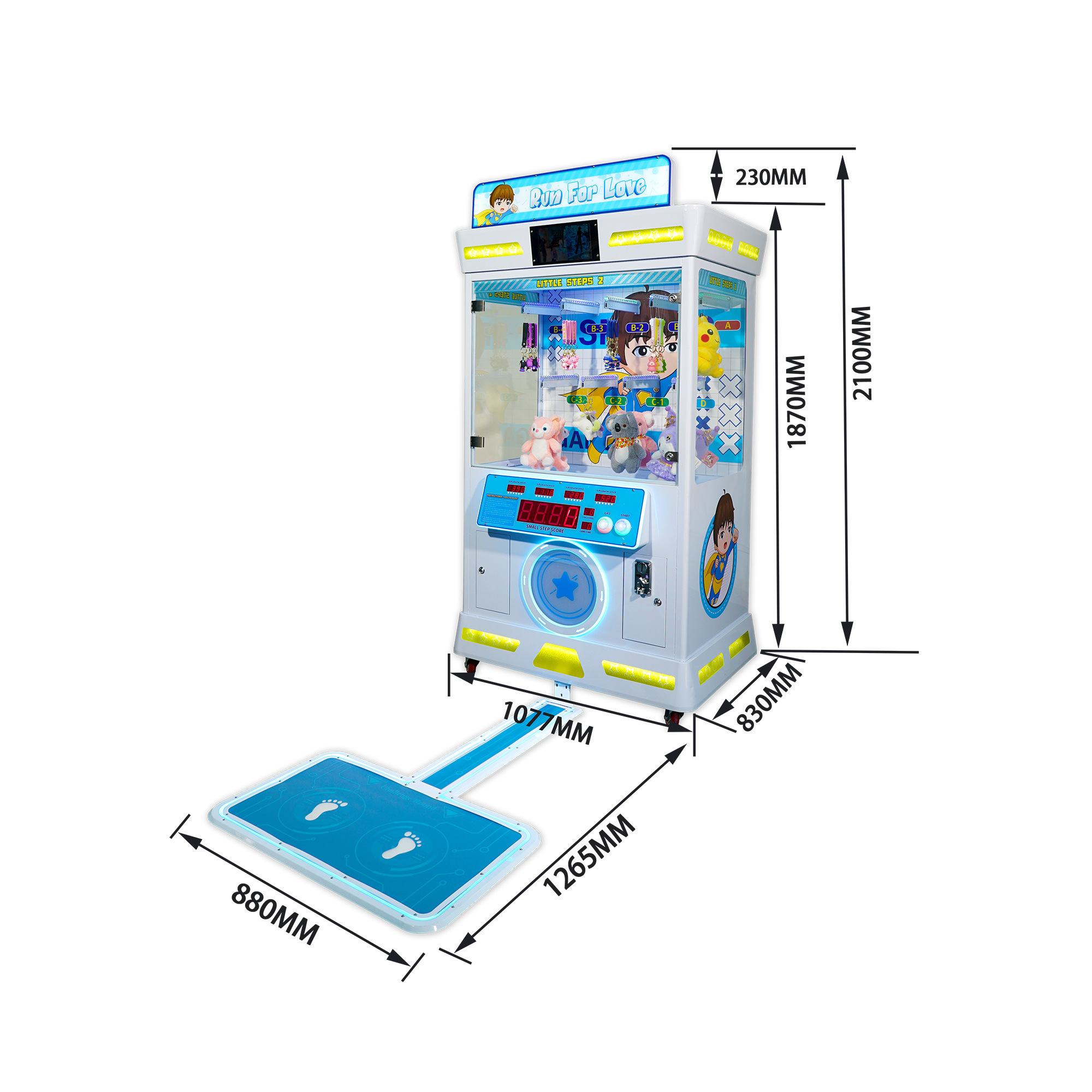Sports Prize Game Machine Ver.2 Coin Operated Arcade Stepping Game Prize Machine,Arcade Machines For Sale From China Manufacturer - Raisefun