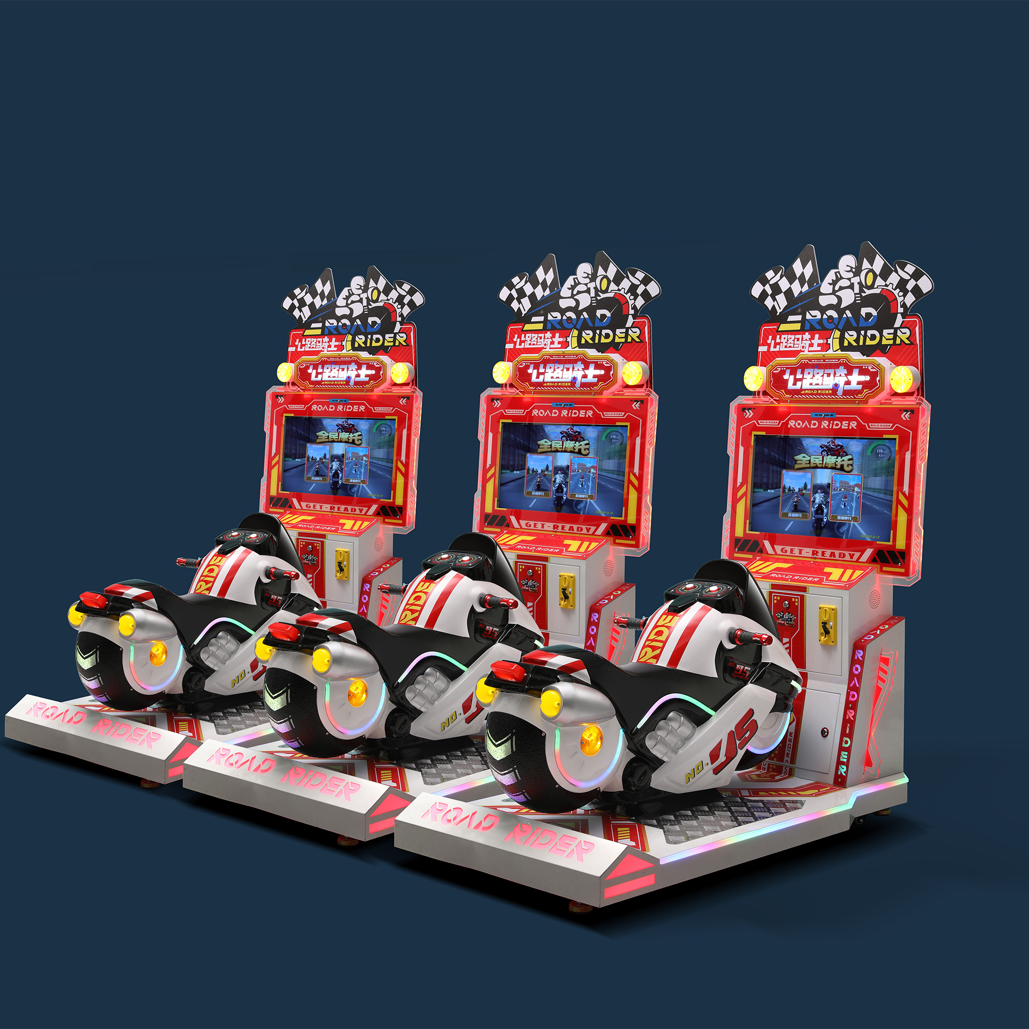 Motorcycle Racing Simulator Road Rider Racing Game Driving Simulator Coin Operated Arcade Games Machine,Arcade Machines For Sale From China Manufacturer - Raisefun