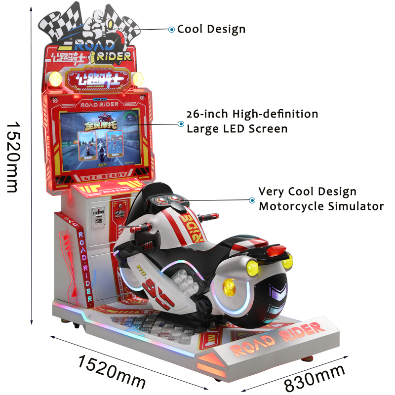 Motorcycle Racing Simulator Road Rider Racing Game Driving Simulator Coin Operated Arcade Games Machine,Arcade Machines For Sale From China Manufacturer - Raisefun