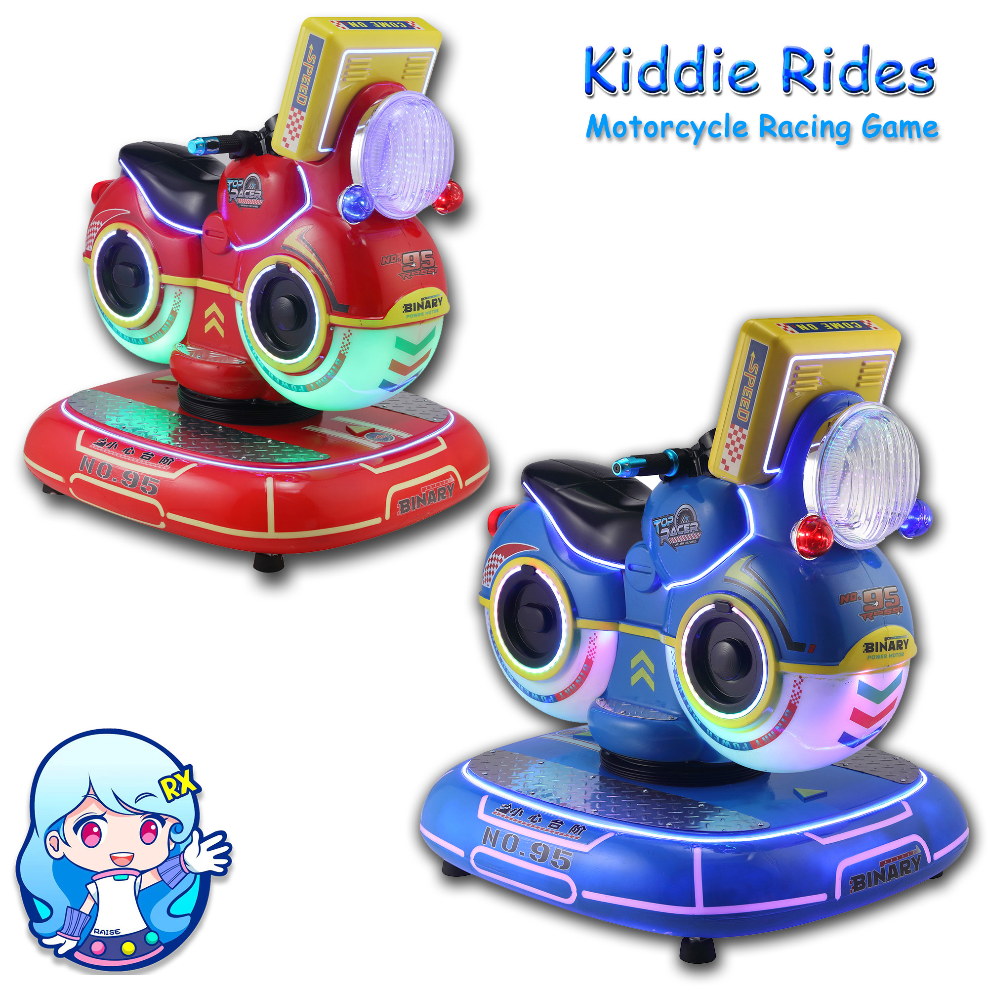Kids Arcade Simulation Single Motorcycle Racing Game Machine Coin ...