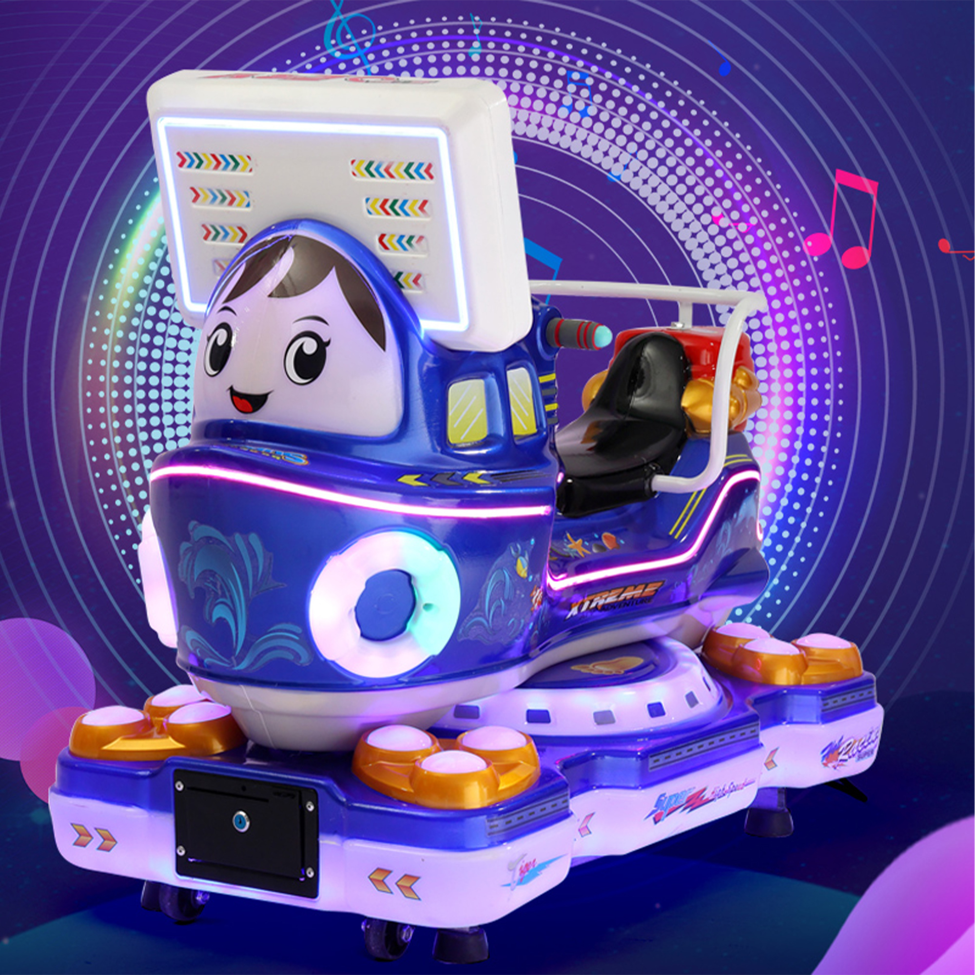 Kiddie Ride Video Swing Car Game Machine Coin Operated Kids Arcade Machine Manufacturer,Arcade Machines For Sale From China Manufacturer - Raisefun