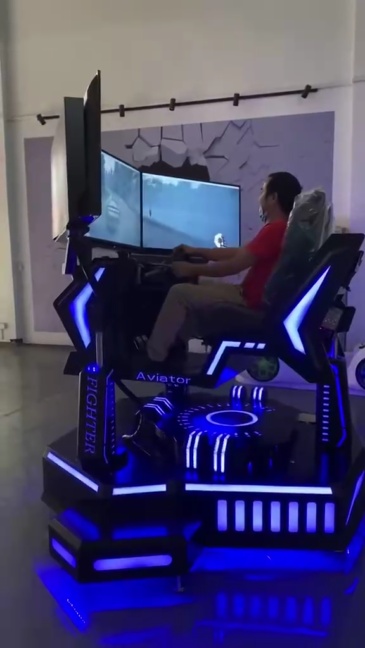 3DOF VR Simulator Three Screen Virtual Reality Science Fiction Car Racing Games Machine,Arcade Machines For Sale From China Manufacturer - Raisefun