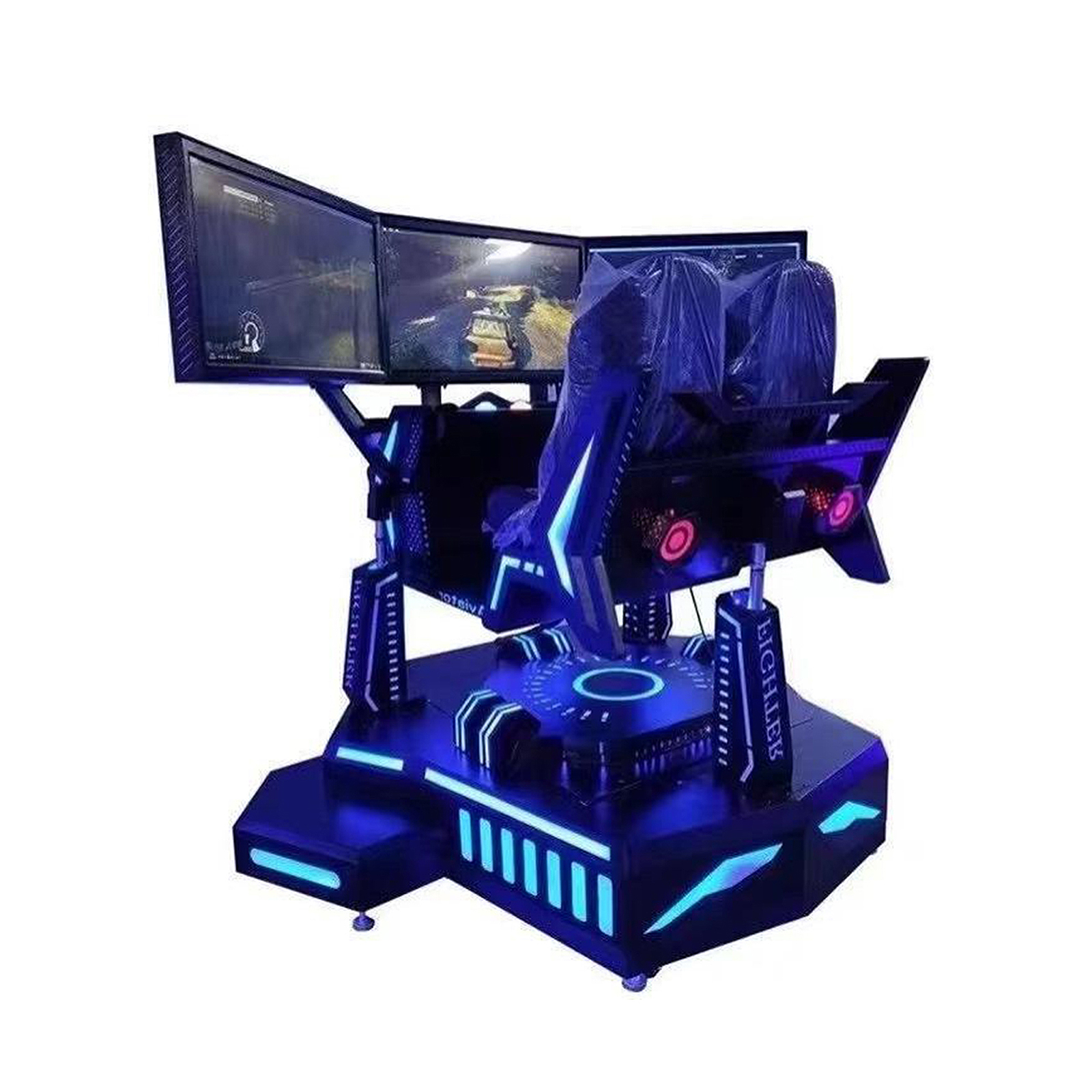 3DOF VR Simulator Three Screen Virtual Reality Science Fiction Car Racing Games Machine,Arcade Machines For Sale From China Manufacturer - Raisefun