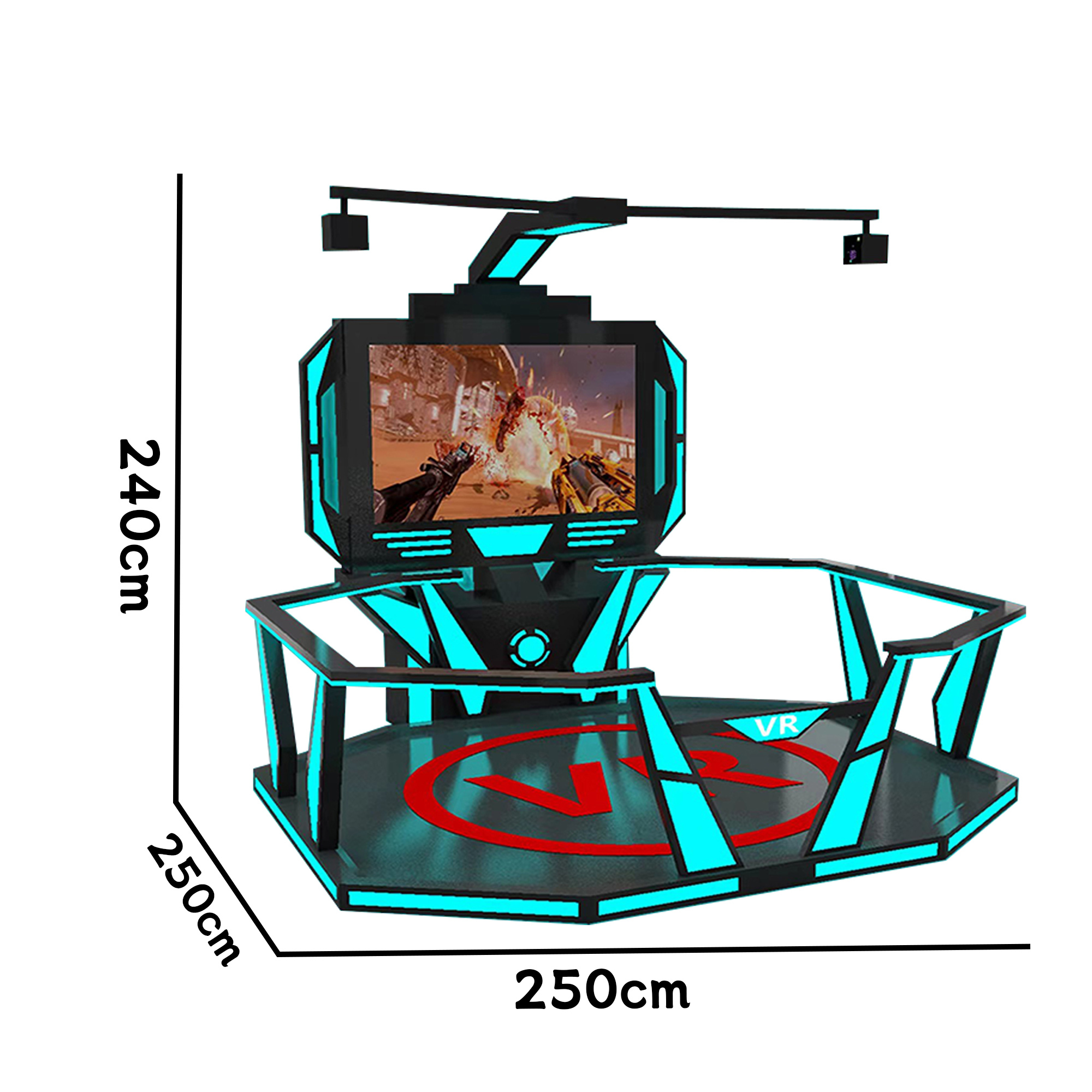 VR Simulator Classic Black Octagonal Platform Virtual Reality Games Machine,Arcade Machines For Sale From China Manufacturer - Raisefun