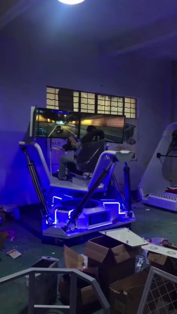 6DOF VR Simulator Three Screen Virtual Reality Science Fiction Car Racing Games Machine,Arcade Machines For Sale From China Manufacturer - Raisefun