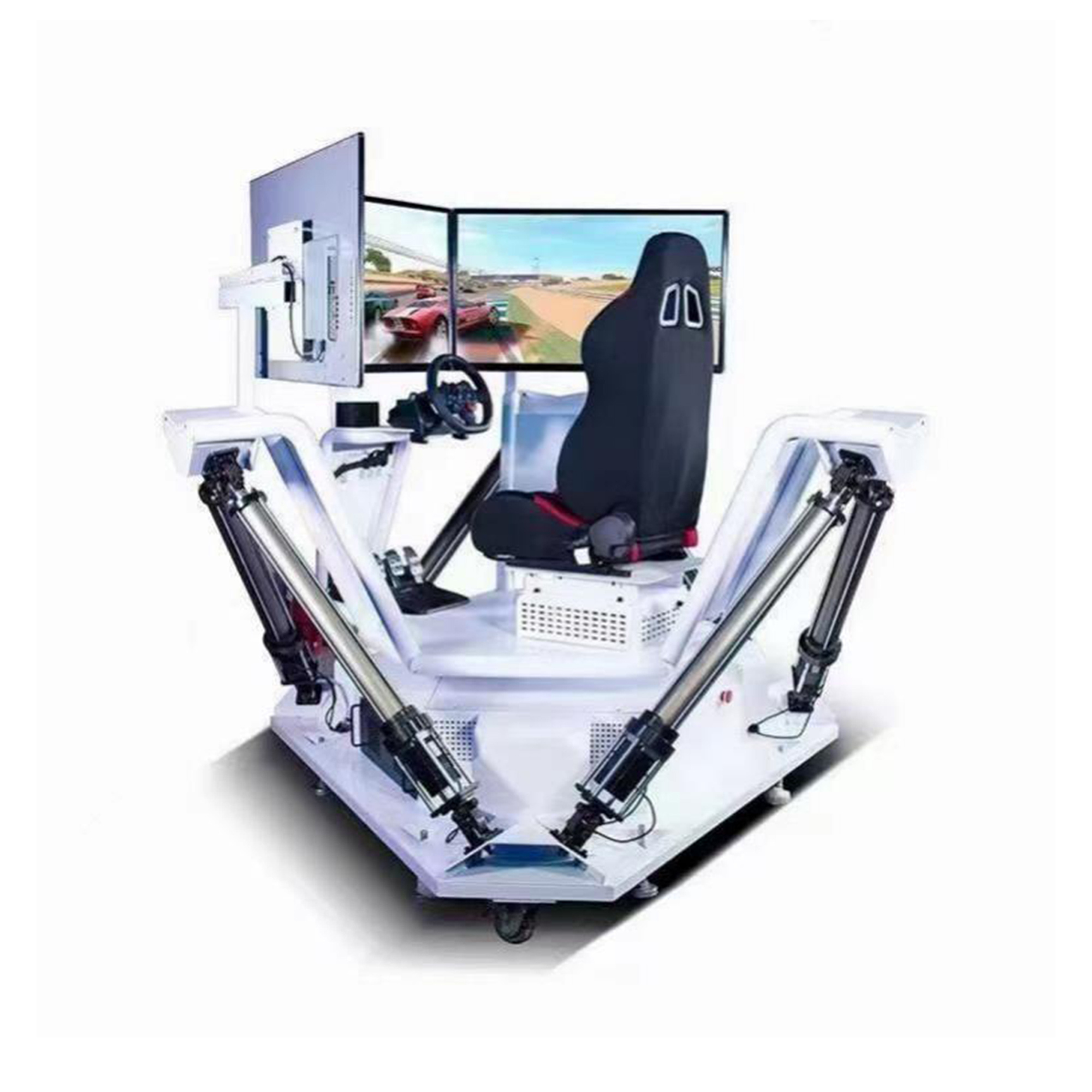 6DOF VR Simulator Three Screen Virtual Reality Science Fiction Car Racing Games Machine,Arcade Machines For Sale From China Manufacturer - Raisefun