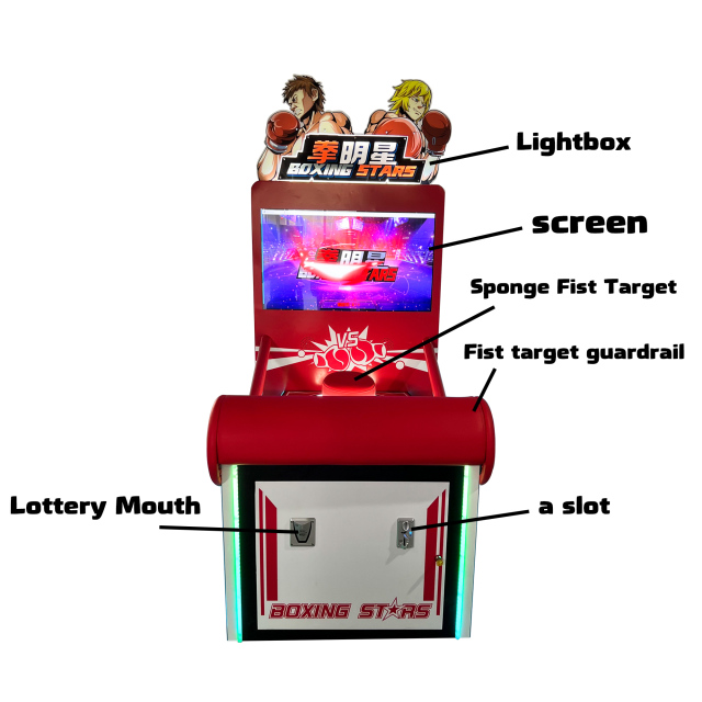 Ticket Redemption Boxing Game Machine with 2K HD Display Showing Game Rules and National Ranking, Play Games to Win Lottery Tickets,Arcade Machines For Sale From China Manufacturer - Raisefun