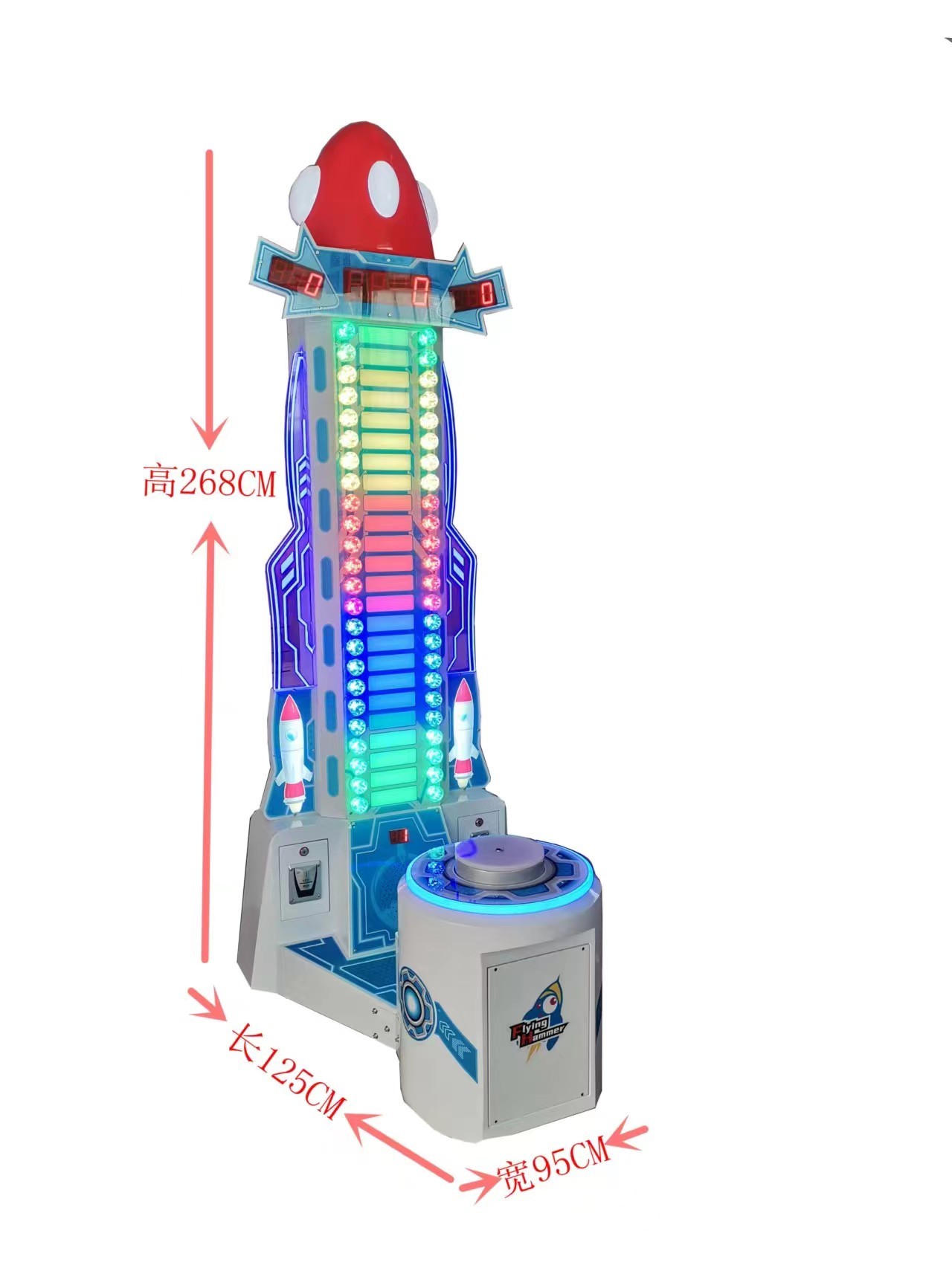 Clever Hammer Super Strongman Strike Score Game Ticket Redemption Machine,Arcade Machines For Sale From China Manufacturer - Raisefun