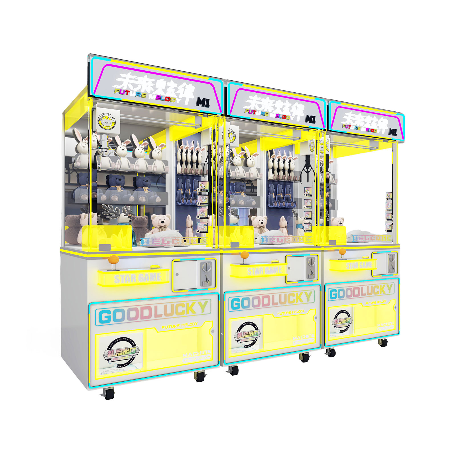Toy Claw Machine Future Melody M1 Coin Operated Custom Arcade Machine Multiple IP Optional,Arcade Machines For Sale From China Manufacturer - Raisefun