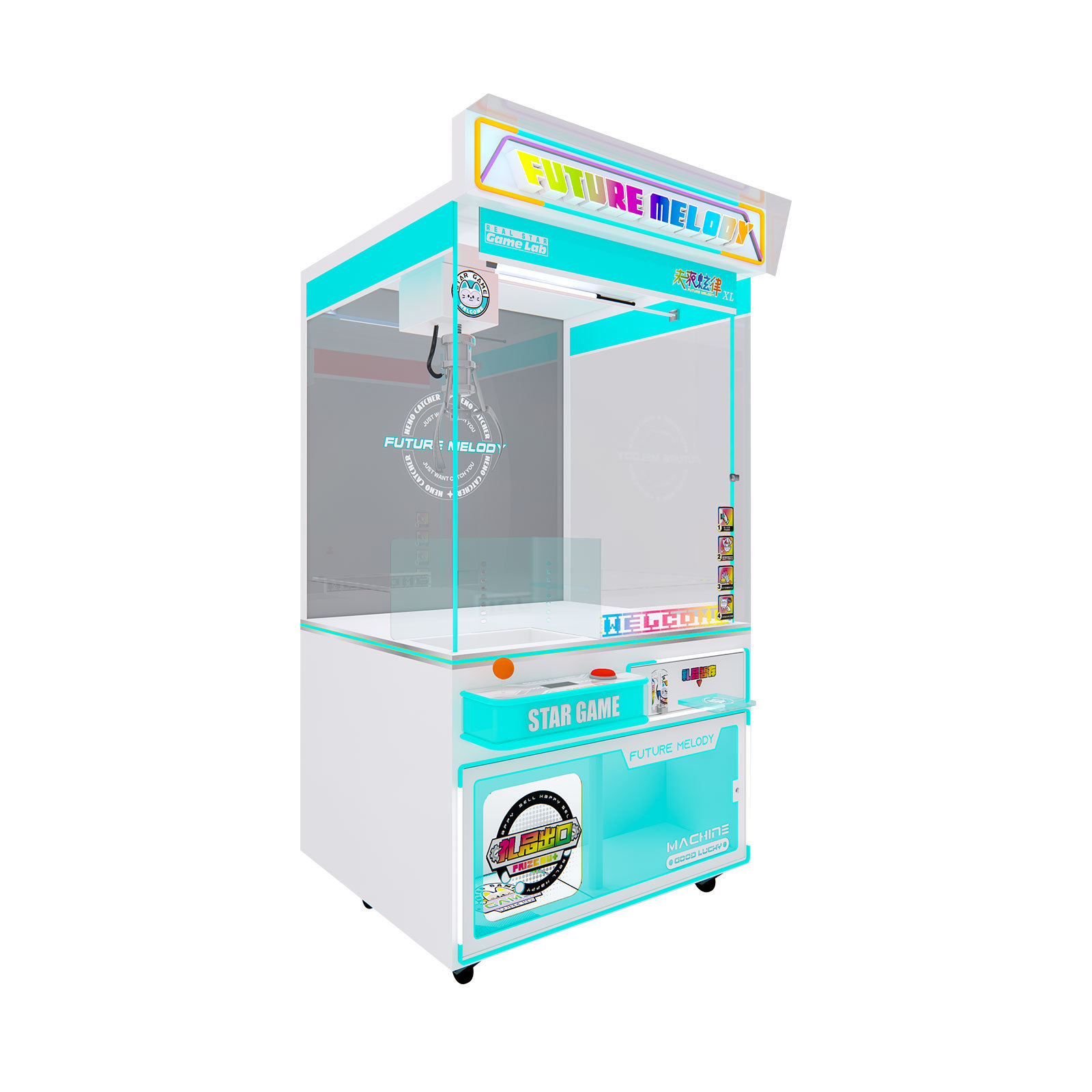 Toy Claw Machine Future Melody XL Coin Operated Custom Arcade Machine Multiple Colors Optional,Arcade Machines For Sale From China Manufacturer - Raisefun