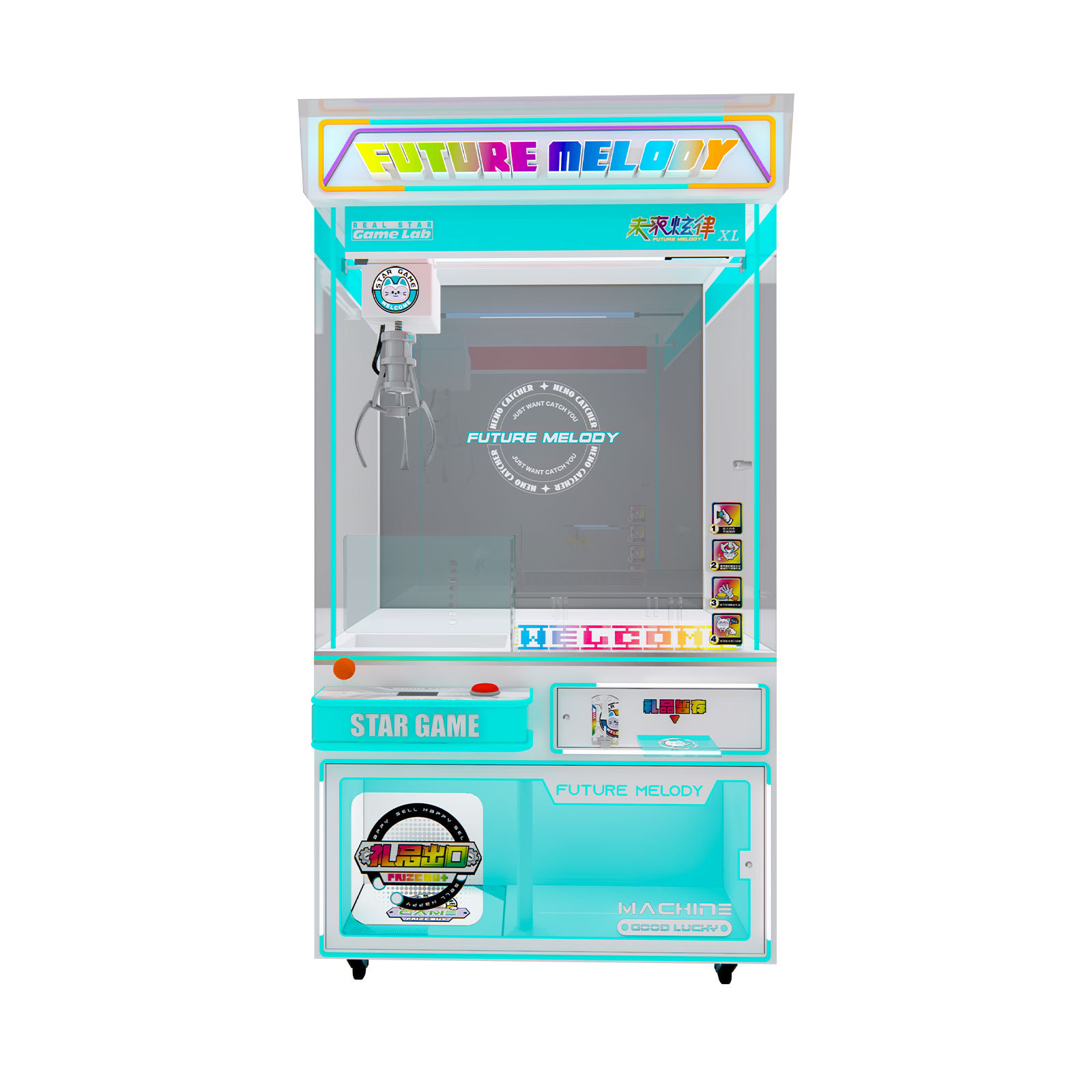 Toy Claw Machine Future Melody XL Coin Operated Custom Arcade Machine Multiple Colors Optional,Arcade Machines For Sale From China Manufacturer - Raisefun