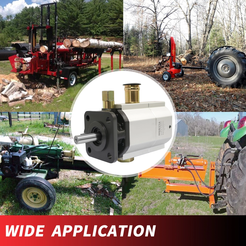HONYTA Hydraulic Log Splitter Pump 13GPM 2-Stage HI/LO Gear Pump with ...