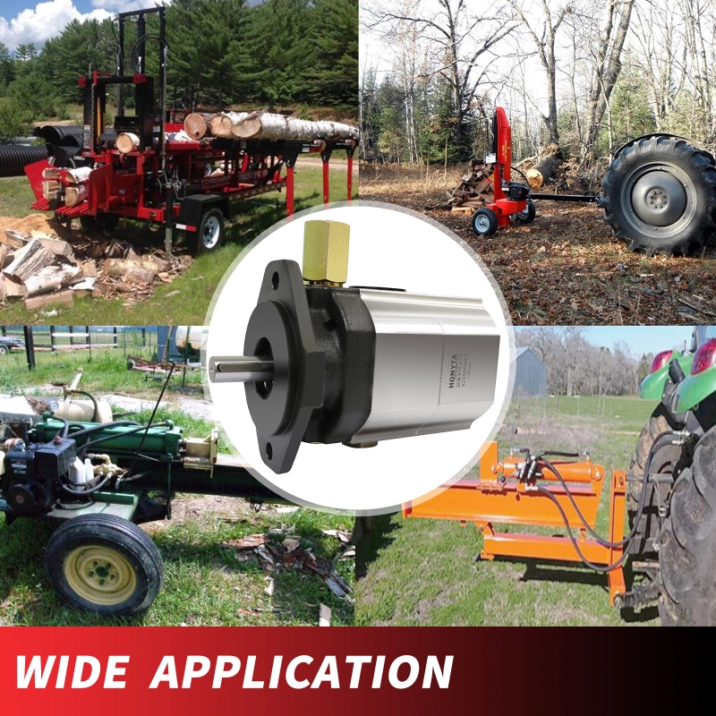 HONYTA Hydraulic Log Splitter Pump 22GPM 2-Stage Gear Pump, HI/LO Gear Pump, Wood Splitter Pump 3000 PSI, 3600RPM Aluminum Log Splitters Pump for Log Splitters