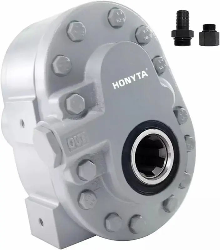 HONYTA Hydraulic PTO Pump 11 GPM 540 RPM 2250PSI Hydraulic Power Take Off Pump 6 Teeth SAE16 Inlet and SAE12 Outlet for Trucks and Tractor