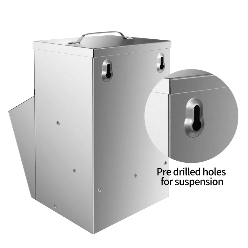 Galvanized Chicken Feeder 11.5 Lbs Capacity, Outdoor Rat Proof Metal Poultry Feeder with Lid, Hanging Chicken Feeder, Coop Food Dispenser No Waste for Chicken， Duck