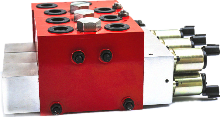 HONYTA GBV100 Proportional Multi Way Directional Valve With Load Sensing and Rear Pressure Compensation | 20~100L/min, The Main Valve Core Reset Adopts Spring Reset Method, Which Can Achieve Proportional Diversion and Provide Good Flow Characteristics and