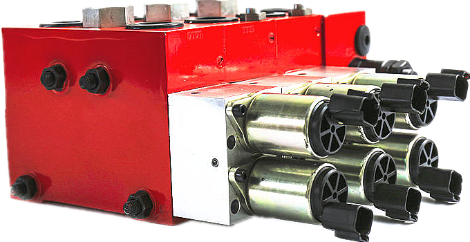 HONYTA GBV100 Proportional Multi Way Directional Valve With Load Sensing and Rear Pressure Compensation | 20~100L/min, The Main Valve Core Reset Adopts Spring Reset Method, Which Can Achieve Proportional Diversion and Provide Good Flow Characteristics and