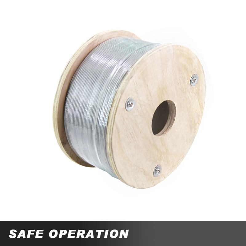 HONYTA 3/16 Inch 316 Stainless Steel Cable 500ft Length 1 x 19 Strands Construction Aircraft Cable 4270lbs Breaking Strength for Steel Wire Cable