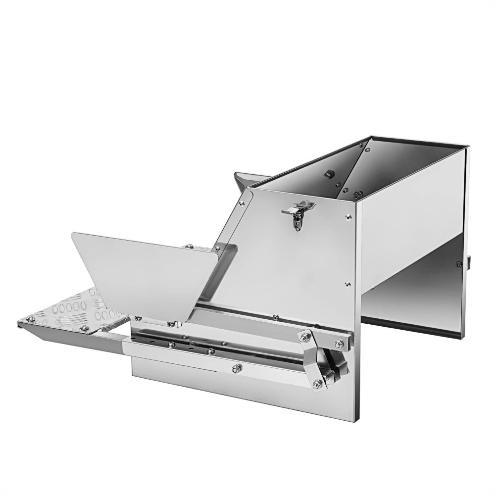 HONYTA  Automatic Chicken Feeder 25 lb Galvanized Steel Poultry Feeder, Up to 12 Chickens 10 Days with Weatherproof Lid, for Chickens, Ducks, Fowl