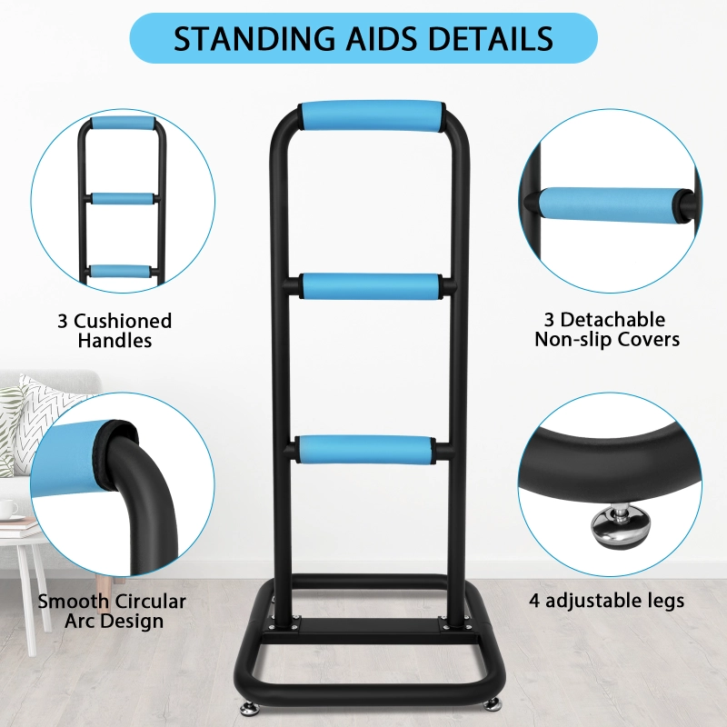 Chair & Couch Stand Assist bar, Heavy Duty Stand Assist Rail with Non-Slip Covers, Four Heights Assist Bar for Seniors, Pregnant, Adults and Other Relied On Persons