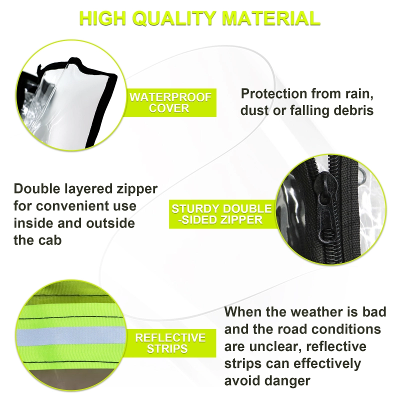 Clear Forklift Cover for Rain,UV Protection All Weather, Universal Fits Capacity Up to 8000Lbs, Heavy Duty Forklift Cover Waterproof