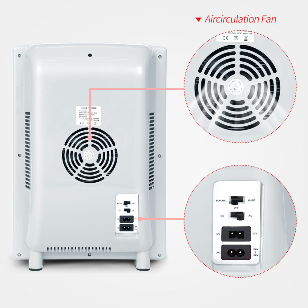HONYTA (White)  Incubators for Hatching Eggs, 25L Portable Reptile Scientific Lab Incubator with 5°C-60°C, 12V/110V Heating and Cooling for Small Reptiles