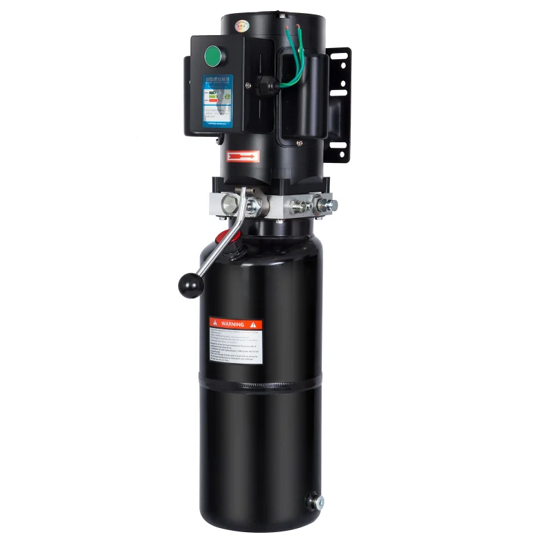HONYTA  Hydraulic Power Unit 220V AC Motor with 2.64 Gallon/ 10 Quart Iron Oil Tank Manual Control Hydraulic Power Pack Hydraulic Pump for Dump Trailer Car Lifting