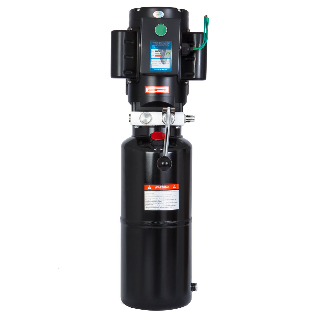 HONYTA  Hydraulic Power Unit 220V AC Motor with 2.64 Gallon/ 10 Quart Iron Oil Tank Manual Control Hydraulic Power Pack Hydraulic Pump for Dump Trailer Car Lifting