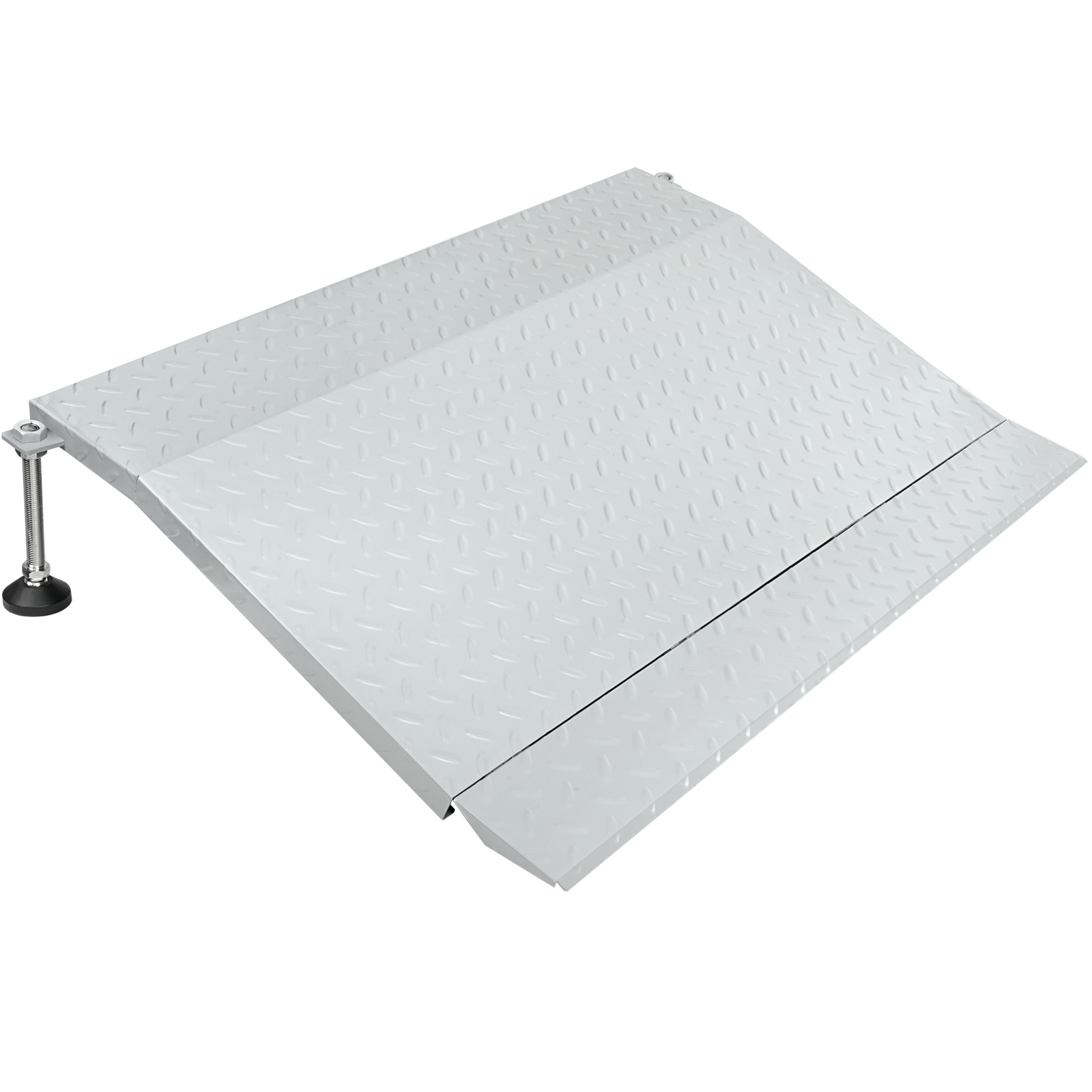 Steel Threshold Ramp, Door Ramp with Adjustable Height for 3.0" to 6.0", Doorway Threshold Ramp for Wheelchairs/Walkers/Carts/Scooters(39.4" W x 25.6" L)