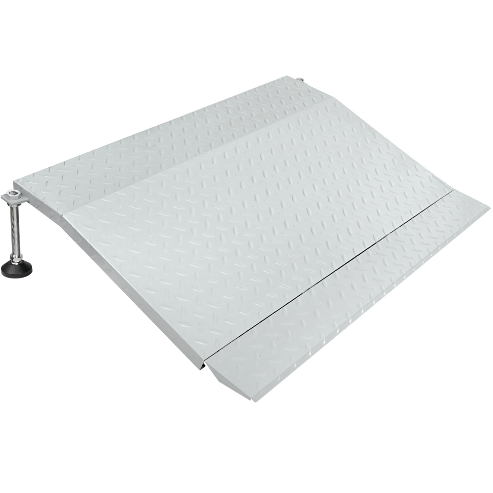 Steel Threshold Ramp, Door Ramp with Adjustable Height for 3.0" to 6.0", Doorway Threshold Ramp for Wheelchairs/Walkers/Carts/Scooters(39.4" W x 25.6" L)