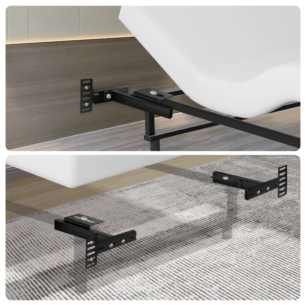 Headboard Brackets for Metal Bed Frame Adjustable Base Headboard Wall ...