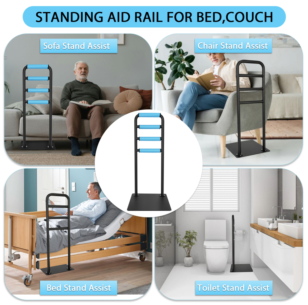 HONYTA Chair & Couch Stand Assist bar, Heavy Duty Stand Assist Rail with Non-Slip Covers, Four Heights Assist Bar for Seniors, Pregnant, Adults and Other Relied On Persons(FREE SHIPPING)