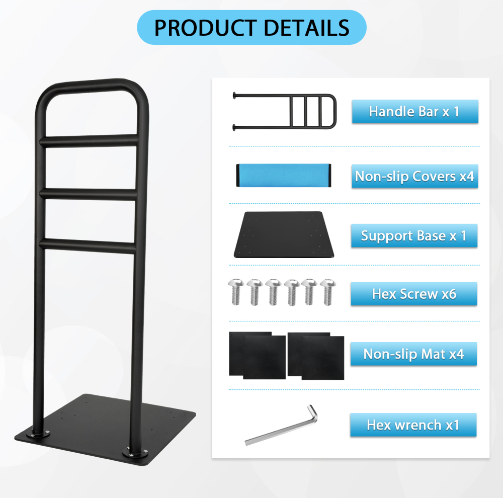 HONYTA Chair & Couch Stand Assist bar, Heavy Duty Stand Assist Rail with Non-Slip Covers, Four Heights Assist Bar for Seniors, Pregnant, Adults and Other Relied On Persons(FREE SHIPPING)