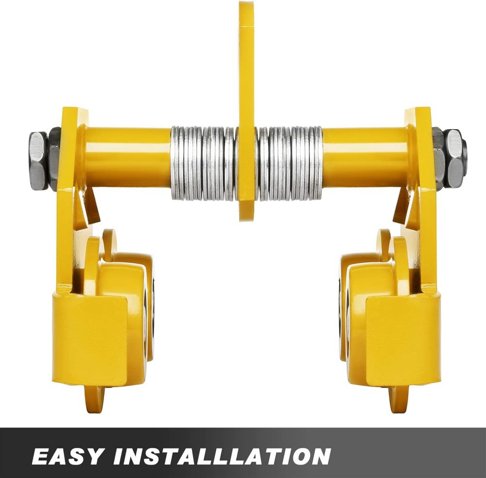 1100LBS Manual Trolley 1/2 Ton Capacity,Push Beam Trolley,I-Beam Flange Width 2.5 Inch - 3.7 Inch,Dual Wheels Hoist for Straight Curved I Beam-FREE SHIPPING