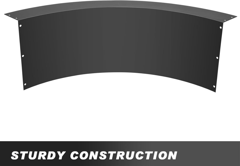HONYTA Fire Pit Ring 36-Inch Outer/30-Inch Inner Diameter Fire Pit Insert 2.0mm Thick Heavy Duty Solid Steel Liner DIY Campfire Ring Above or In-Ground for Outdoor-FREE SHIPPING