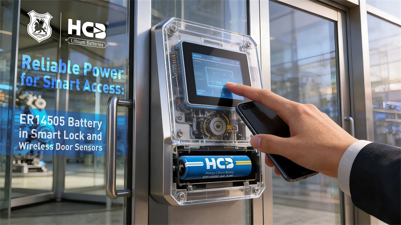 Reliable Power for Smart Access: ER14505 Battery in Smart Lock and Wireless Door Sensors.