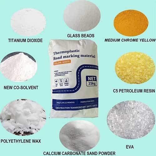 Professional manufacturer yellow and white high reflective traffic paint thermoplastic melt road marking paint