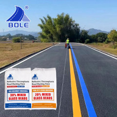 Bole factory road line reflective paint thermoplastic paint 10% mixed glass beads thermoplastic road paint
