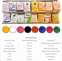 Free sample Thermoplastic reflective mixed glass beads painting road marking white and yellow traffic paint