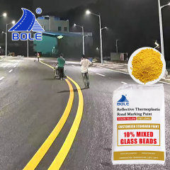 Free sample Thermoplastic reflective mixed glass beads painting road marking white and yellow traffic paint