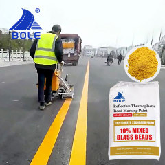 Quick drying yellow and white road paint reflective thermoplastic road line marking paint