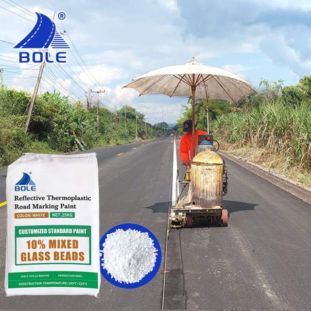 ISO9001 professional manufacturer thermoplastic road marking reflective paint reflective white paint road traffic paint