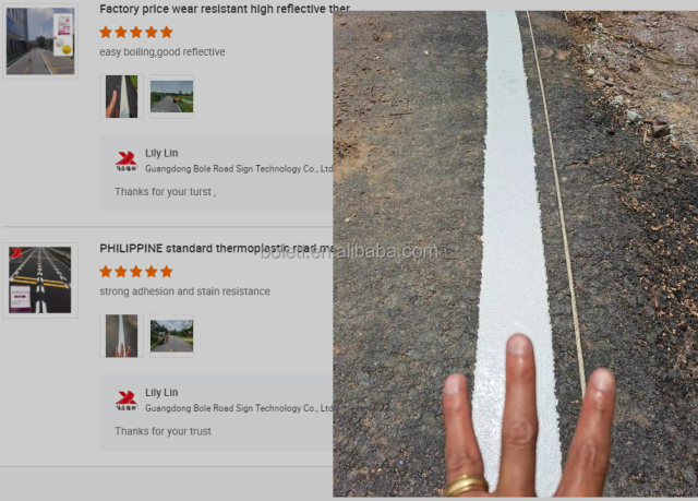 ISO factory thermoplastic paint marking highway reflective road paint thermoplastic road marking paint